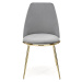 HALMAR K460 jedálenská stolička sivá / zlatá