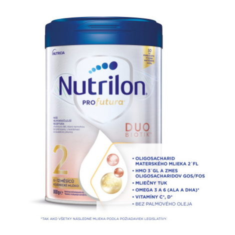 Nutrilon 2 Profutura DUOBIOTIK následná dojčenská výživa (6-12 mesiacov) 800g