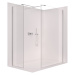 CERANO - Sprchová zástena Walk-in Onyx TL/P - hranatá vzpera - chróm, transparentné sklo - 160x1