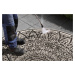 Kusový koberec Mujkoberec Original Nora 104161 Black Creme kruh – na ven i na doma - 100x100 (pr