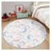 Svetlosivý detský koberec ø 120 cm Comfort – Mila Home