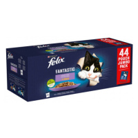 FELIX Fantastic cat Multipack hovädzie&kura&losos&tuniak želé kapsička pre mačky 44x85g