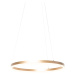 Dizajnové závesné svietidlo zlaté 60 cm vrátane LED 3 stupne stmievateľné - Anello