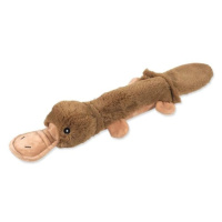 Hračka Dog Fantasy Recycled Toy kačka s PET fľašou pískacia so šuštiacim chvostom 55cm