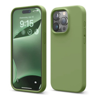 Elago kryt Silicone Case pre iPhone 15 Pro - Cedar Green