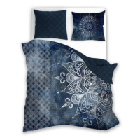 Obliečky zo saténovej bavlny Pure Sateen 140x200 cm modré