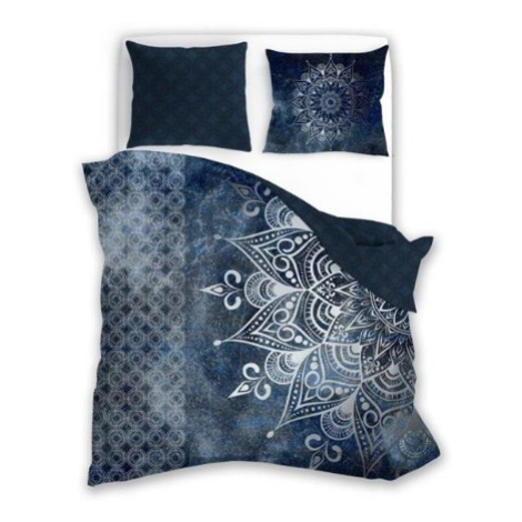 Obliečky zo saténovej bavlny Pure Sateen 140x200 cm modré FARO