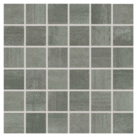 Mozaika Rako Rush tmavo sivá 30x30 cm mat / lesk WDM05522.1