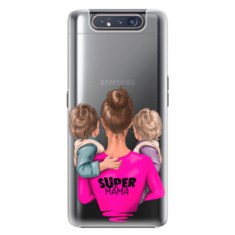 Plastové puzdro iSaprio - Super Mama - Two Boys - Samsung Galaxy A80