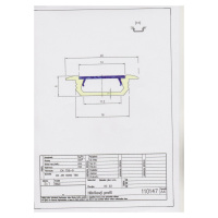 Profil LED Al, 22x6mm XC22 dodávaný bez krytu (13)