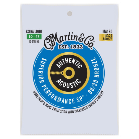Martin Authentic SP 80/20 Bronze 12-String Extra Light