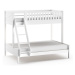 Biela poschodová detská posteľ 140x200/90x200 cm Scott - Vipack