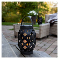 LED lampáš Flame Lantern, čierna, 23 cm