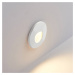 Molto Luce LED vstavané svietidlo Wall 68R Sina IP44 RD, biele, CCT