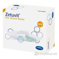 Zetuvit Plus Silicone Border kompres sterilný ( 20 x 25 cm) 1x10 ks