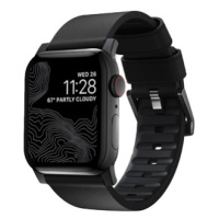 Nomad kožený remienok pre Apple Watch 42/44/45 mm - Active Pro Black/Black Hardware