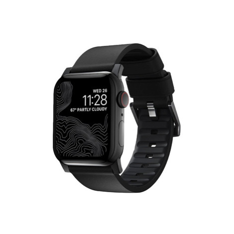 Nomad kožený remienok pre Apple Watch 42/44/45 mm - Active Pro Black/Black Hardware