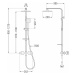 MEXEN/S - CQ45 sprchový stĺp s termostatickou batériou chróm 772504595-00