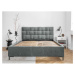 Svetlozelená čalúnená dvojlôžková posteľ s roštom 160x200 cm Eve – Miuform