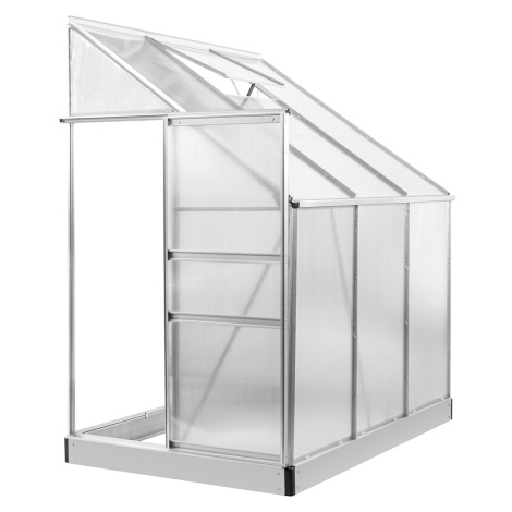 NABBI Glasshouse záhradný skleník k stene 190x130x205 cm priehľadná