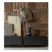 Čierny TV stolík z borovicového dreva 150x56 cm Gravure – WOOOD