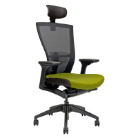 Ergonomická kancelárska stolička OfficePro Merens Farba: zelená, Opierka hlavy: s opierkou