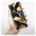 Odolné silikónové puzdro iSaprio - Gold Leaves - Samsung Galaxy A02s