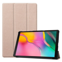 Samsung Galaxy Tab S9 Plus 12.4 SM-X810 / X816B, Trifold, zlaté, puzdro s priečinkom