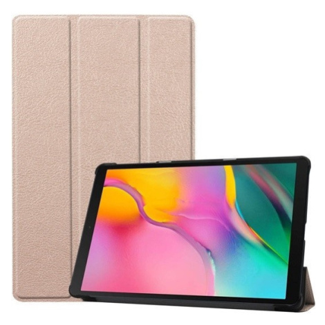 Samsung Galaxy Tab S9 Plus 12.4 SM-X810 / X816B, Trifold, zlaté, puzdro s priečinkom