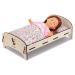Drevená postieľka Wooden Bed Floral Corolle pre 30-36 cm bábiku
