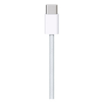 Kábel Apple Woven MQKJ32M/A, USB-C na USB-C 1m, biely (Bulk)