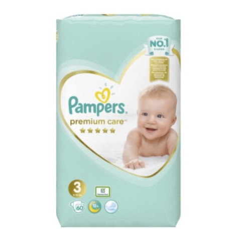 PAMPERS Premium care 3 midi 60 ks