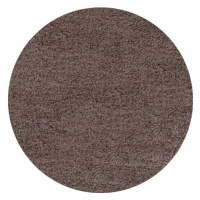 Kusový koberec Life Shaggy 1500 mocca kruh - 160x160 (průměr) kruh cm Ayyildiz koberce
