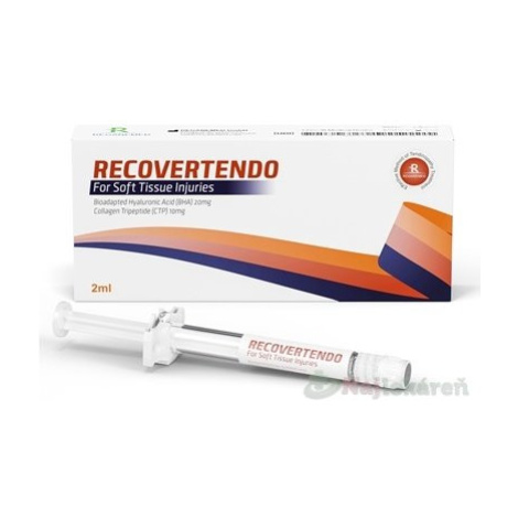 RECOVERTENDO periartikulárna inj. s kyselinou hyalurónovou 20 mg a kolagén tripeptidom 10 mg, 2 