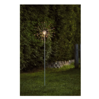 Vonkajšia zapichovatelná svetelná dekorácia Star Trading Outdoor Firework Flattio, výška 110 cm