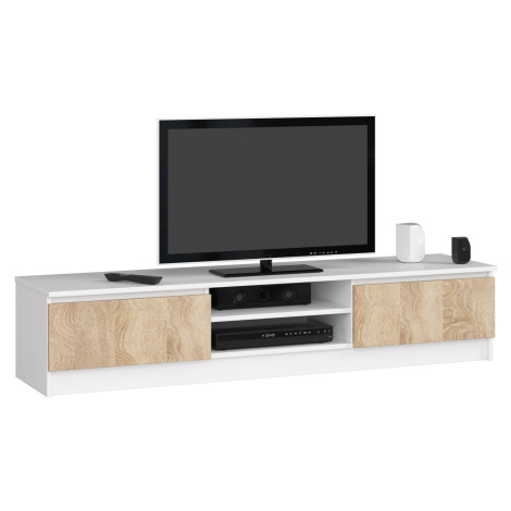 TV stolík Ronon 160 cm biely/sonoma