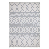 Bielo-sivý bavlnený koberec Oyo home Duo, 160 x 230 cm