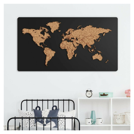 Korková mapa sveta - obraz