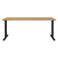 Pracovný stôl s elektricky nastaviteľnou výškou s doskou v dubovom dekore 80x180 cm Lissabon – G