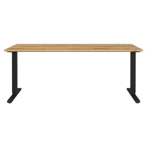 Pracovný stôl s elektricky nastaviteľnou výškou s doskou v dubovom dekore 80x180 cm Lissabon – G Germania
