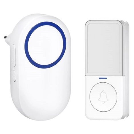 Solight Bezdrôtový domový zvonček 1L78 do zásuvky, learning code, 200m, biela