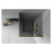 MEXEN - Rio sprchovací kút štvorec 90 x 90, grafit, zlatá 860-090-090-50-40