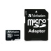 VERBATIM MicroSDHC karta 32GB Pro, U3 + adaptér