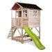 Domček cédrový na pilieroch Loft 500 Natural Exit Toys s vodeodolnou strechou pieskoviskom a 1,7