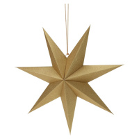 Vianočná papierová dekorácia Gold star, 60 x 60 x 1,5 cm