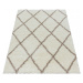 Kusový koberec Alvor Shaggy 3401 cream - 80x150 cm Ayyildiz koberce