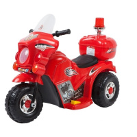 mamido  Detská elektrická motorka Polícia červená