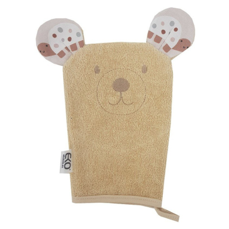 EKO Žinka bavlnená s uškami Bear Beige 20x15 cm