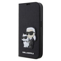 Diárové puzdro Karl Lagerfeld na Apple iPhone 13 Pro Max KLBKP13XSANKCPK Saffiano Karl and Choup