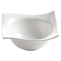 Biely hlboký  porcelánový tanier Motion – Maxwell & Williams